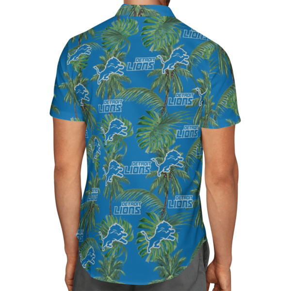 Detroit Lions Tropical Palm Tree Hawaii Shirt, Shorts