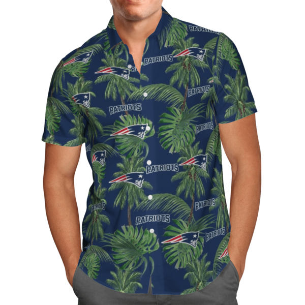 New England Patriots Tropical Palm Tree Hawaii Shirt, Shorts