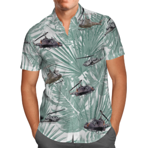 Vietnam Aircraft And Huey Helicopter Hawaiian Beach Shirt, Shorts
