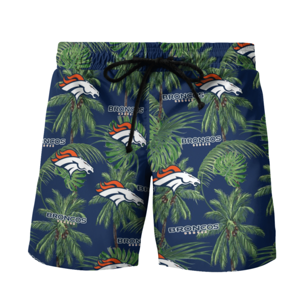 Denver Broncos Tropical Palm Tree Hawaii Shirt, Shorts