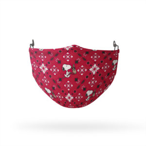 Peanuts Snoopy Red Paisley Reusable Cloth Face Mask