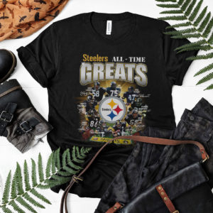 Steelers All-Time Greats Signatures Shirt, Pittsburgh Steelers, Troy Polamalu, Joe Greene Signatures