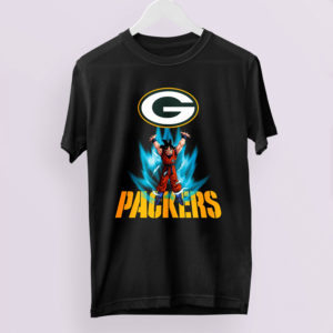 Son Goku Powering Up In Energy Green Bay Packers Shirt