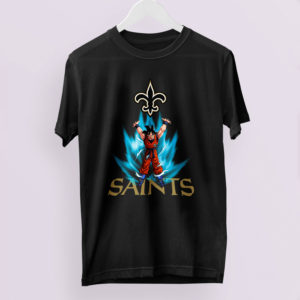 Son Goku Powering Up In Energy New Orleans Saints Shirt