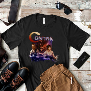 Contra Movie Game Arnold Schwarzenegger Vs Sylvester Stallone T-shirt