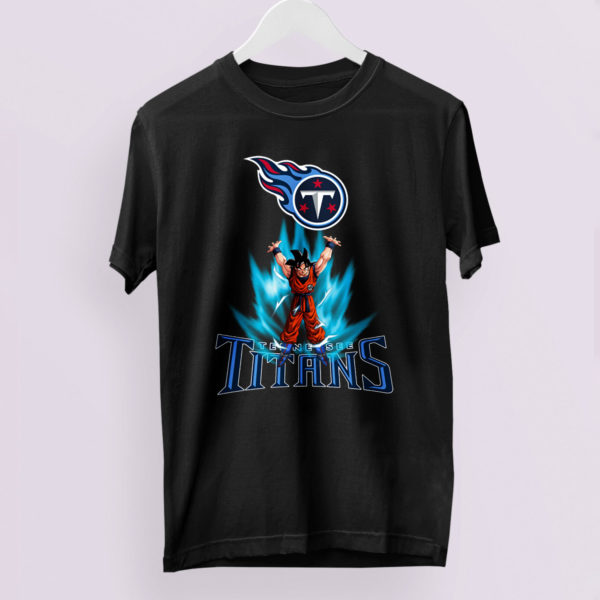 Son Goku Powering Up In Energy Tennessee Titans Shirt