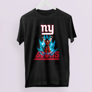 Son Goku Powering Up In Energy New York Giants Shirt