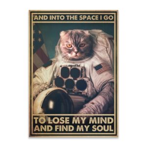And Into The Space I Go To Lose My Mind And Find My Soul Canvas, Poster
