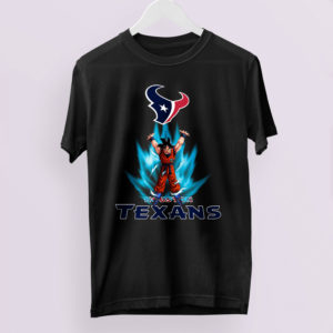 Son Goku Powering Up In Energy Houston Texans Shirt
