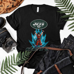 Son Goku Powering Up In Energy New York Jets Shirt