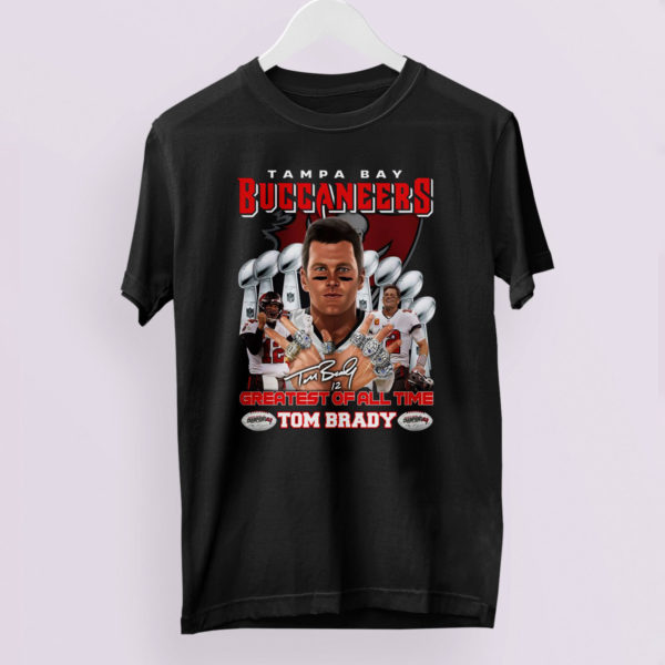 12 Tom Brady Signature Greastest Of All Time Tampa Bay Buccaneers shirt