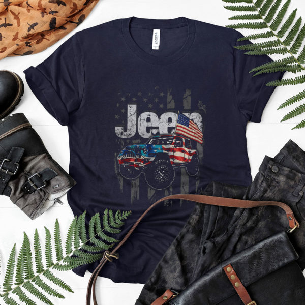 Jeep Car 4th Of July Happy Independence Day Shirt