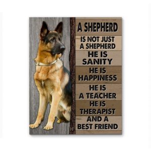 A German Shepherd Dog Canvas, Poster