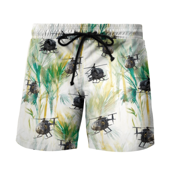 Army MD Helicopters MH-6 Little Bird Hawaiian Shirt, Shorts