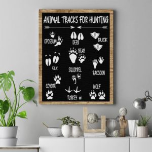 Animal Tracks For Hunting Canvas, Poster