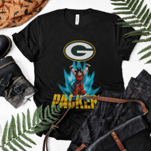 Son Goku Powering Up In Energy Green Bay Packers Shirt