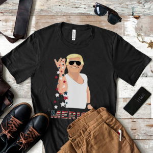Salt Bae Style Funny 4th of July Trump T-Shirt