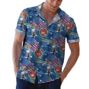 Thank You for your Service Military Flags Marines 4th of July Hawaiian Shirt