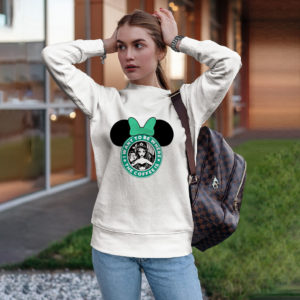 Minnie mouse Starbuck I want to be where the coffee is shirt, ls