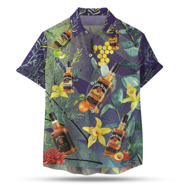 Jim Beam Bourbon Hawaiian Shirt, Beach Shorts