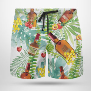 Makers Mark Bourbon Hawaiian Shirt, Tropical Beach Shorts