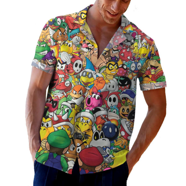Mario Rogues Hawaiian shirt, shorts