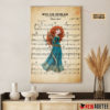 Personalized Princess Merida Into The Open Air Sheet Music Poster Canvas