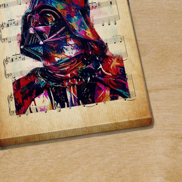 Personalized Darth Vader Star Wars Main Theme Sheet Music Poster Canvas