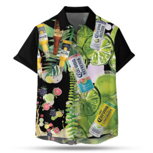 Corona Hard Seltzer Hawaiian Shirt, Beach Shorts