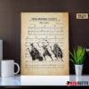 Kingdom Hearts Dearly Beloved Sheet Music Poster Canvas