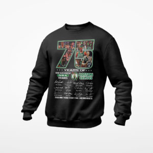 Boston Celtics 75 Years Of The Greatest Nba Teams Signatures Thank You For The Memories Shirt