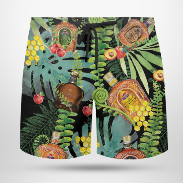 Crown Royal Canadian Hawaiian Shirt, Beach Shorts