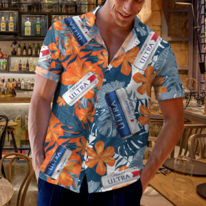 Michelob Ultra Beer Hawaiian Shirt, Beach Shorts