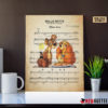 Marry Poppins Feed The Birds Sheet Music Poster Canvas