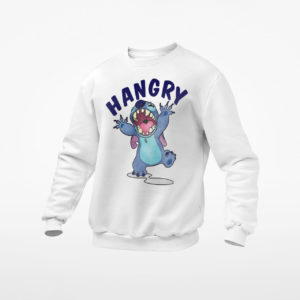 Stitch hangry shirt, ls, hoodie