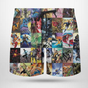MARVEL COMICS Superhero Hero Hawaiian shirt, shorts