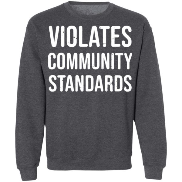 Violates community standards shirt, hoodie