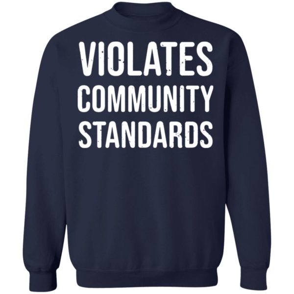 Violates community standards shirt, hoodie