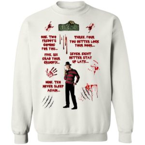 Freddy Krueger waterslides Nightmare on Elm Street Halloween shirt