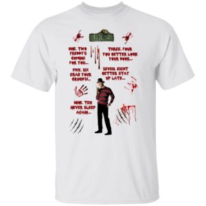 Freddy Krueger waterslides Nightmare on Elm Street Halloween shirt