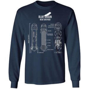 Blue origin new shepard rocket shirt
