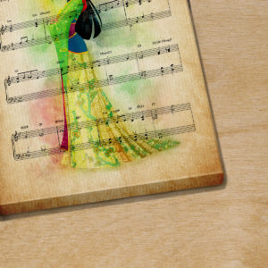 Mulan Reflection Sheet Music Art Print Poster Canvas