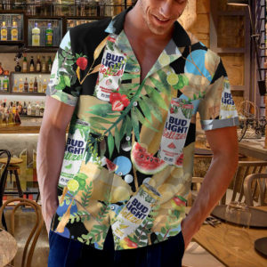 Bud Light Seltzer Hawaiian Shirt, Beach Shorts