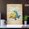 Personalized Mickey Mouse When You Wish Upon A Star Sheet Music Poster Canvas