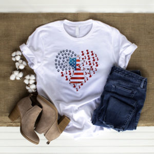 Cat American Heart 4th Of July Shirt, ls, hoodie