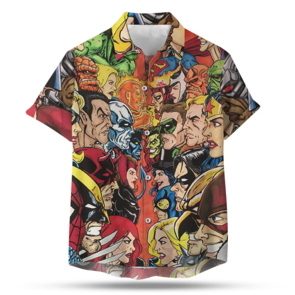 DC vs Marvel Hawaiian Shirt, shorts
