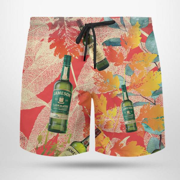 Jameson Irish Whiskey Hawaiian Shirt, Beach Shorts