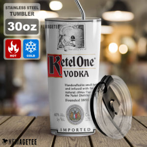 Ketel One Vodka Skinny Tumbler Stainless Steel 20oz 30oz