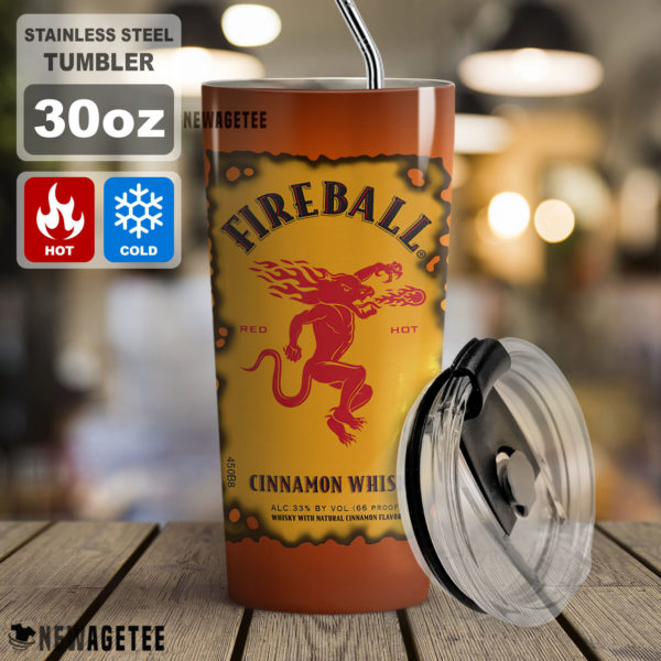 Fireball Canadian Whisky Skinny Tumbler 20oz 30oz