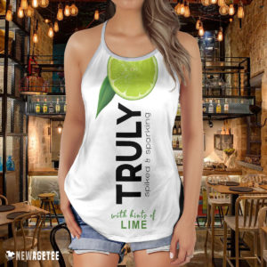 TRULY Can Lime Hard Seltzer Costume Criss Cross Tank Top